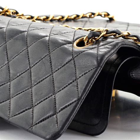 chanel vintage classic double flap bag|vintage chanel quilted shoulder bag.